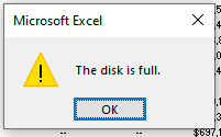 Disk is Full